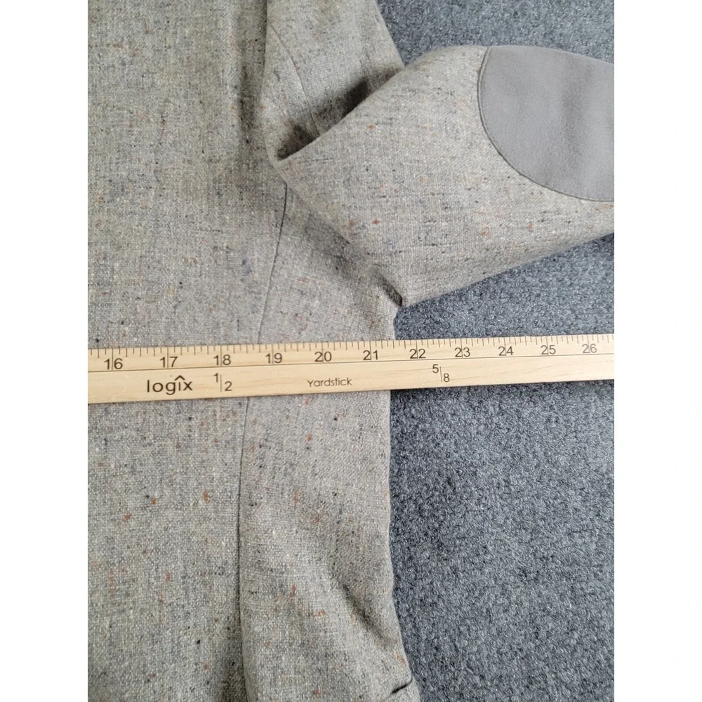 Vtg Johnny Carson Blazer Men 42R 2-Button Elbow Patch Gray 1970's USA Union Made